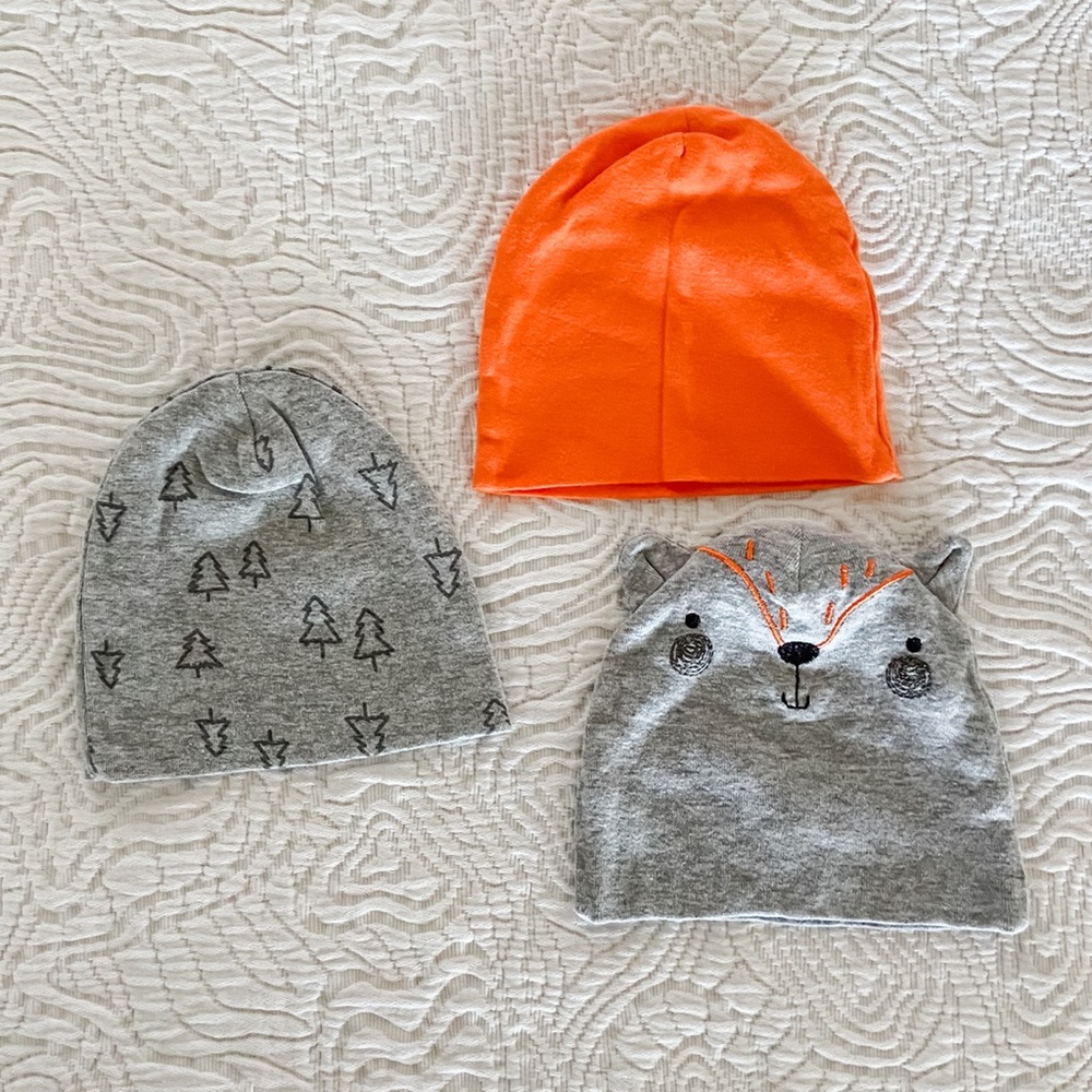 Set of 3 Newborn Hats
